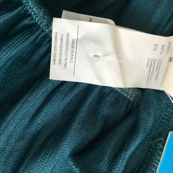 Cupshe Women’s Teal Ruffle Hem Ruched Body Con Long Sleeve Summer Dress US M - Picture 9 of 9